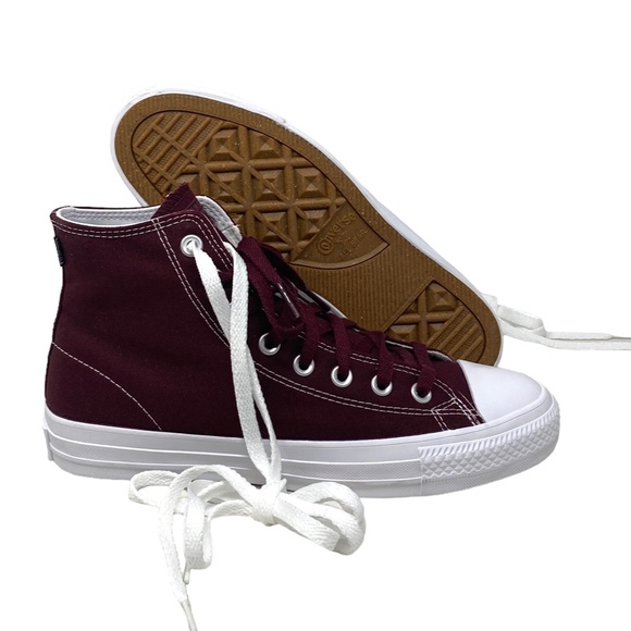 Converse CTAS Pro Hi Shoe For Women Canvas Deep Bordeaux Sneakers Casual 171322C - Picture 5 of 8